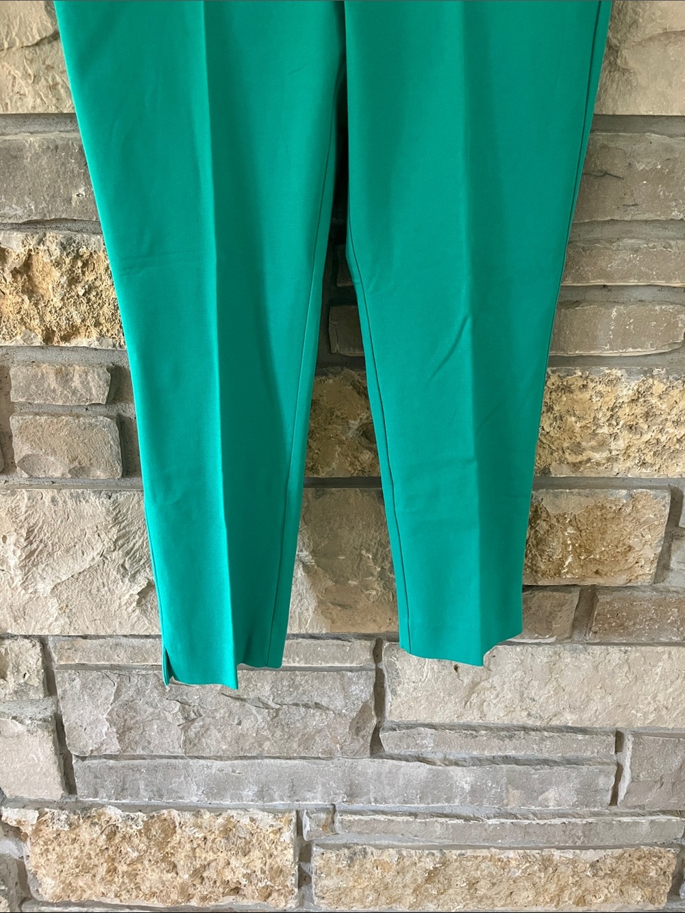 New York & Company The Whitney Pant Slim Leg Crop Size 14 Teal - Picture 5 of 13